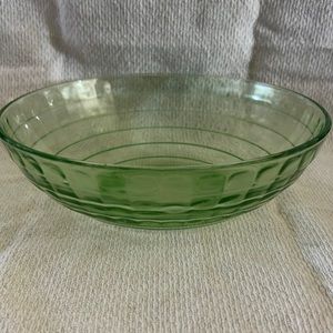 Anchor Hocking Depression Glass Block Optic Large Fruit Bowl